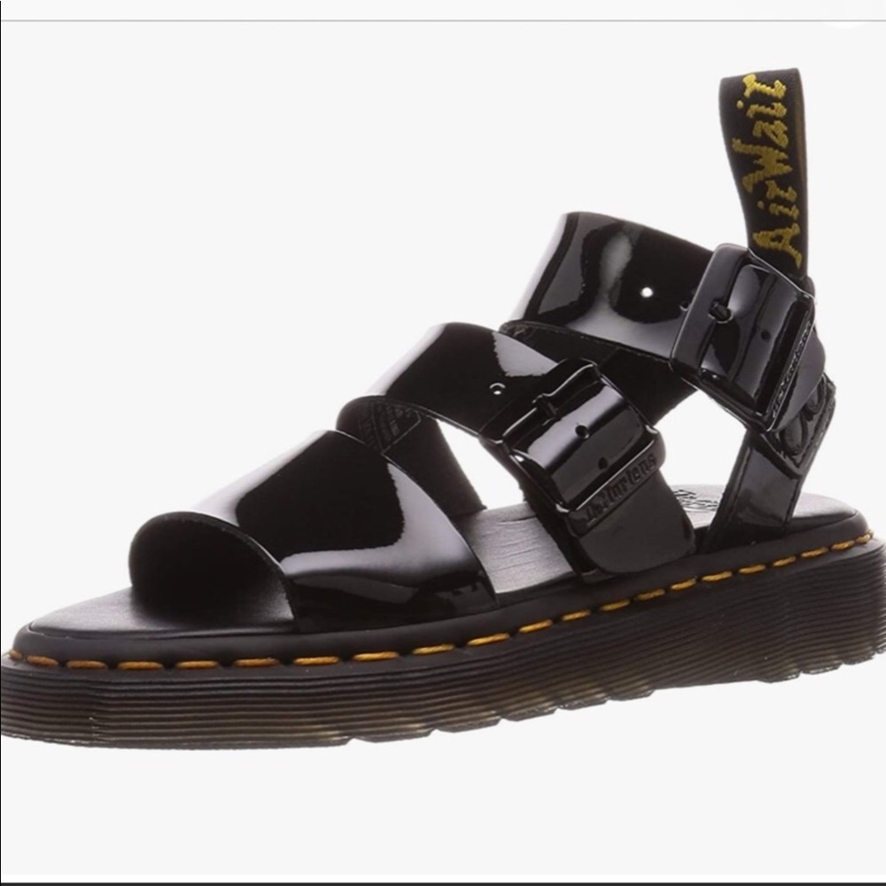 DR.MARTENS black Gryphon sandals